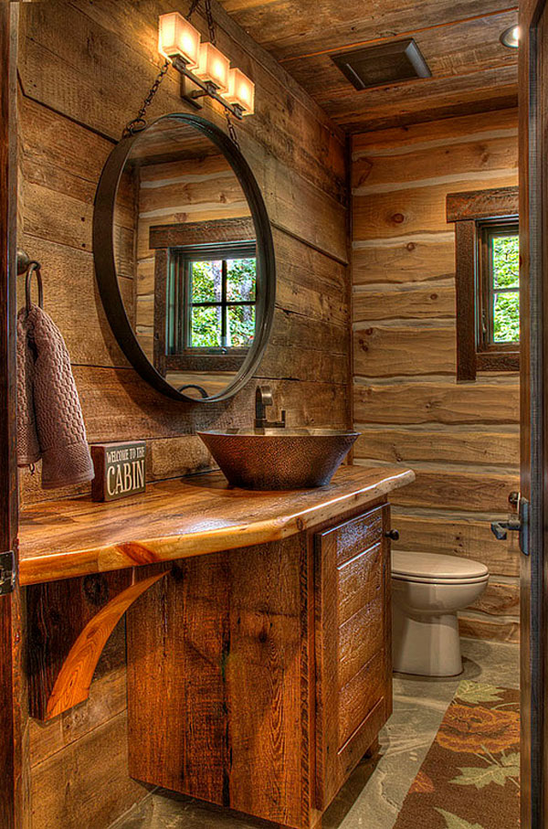 rustic bathroom design