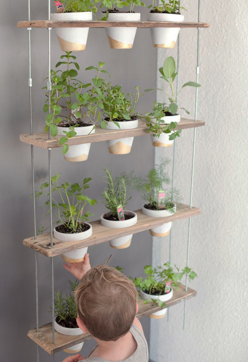 Simple Hanging Herb Garden