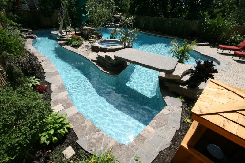 exotic backyard pool