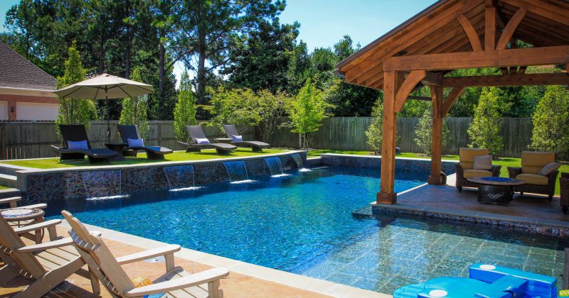 appealing backyard pool designs for contemporary
