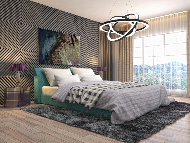 best small bedroom with wall pattern ideas