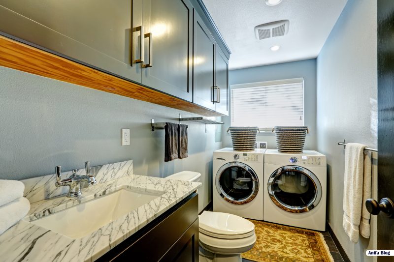 Ideal small bathroom with washer and dryer ideas