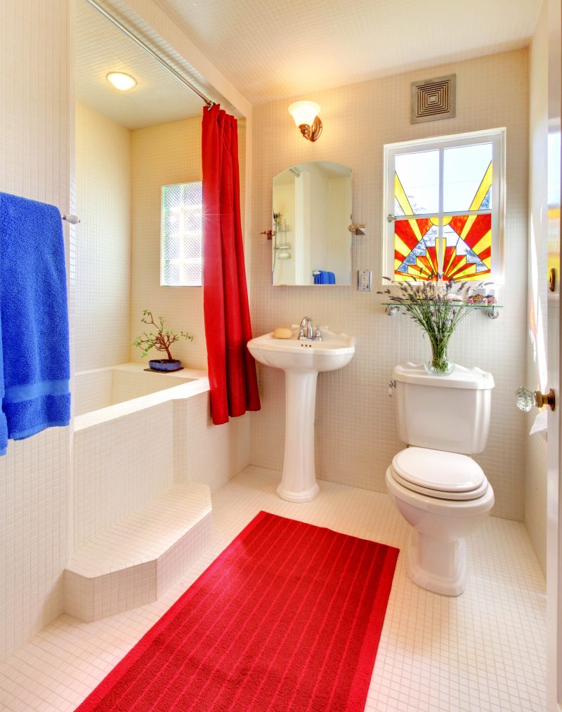 colorful bathroom design